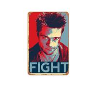Zuhhgii Vintage Tin Sign Tyler Durden From Fight Club Illustration #3 Musical Bar Pub Cafe Wall Kitchen Bathroo Poster Karaoke Retro Decor Art 8x12 inch Film and Television Metal Tin Sign.