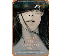 Zuhhgii Where The Crawdads Sing (Daisy Edgar-jones, Harris Dickinson) Movie Poster Tin Sign Film Movie Cinema Theater 8x12 Inches - Vintage Metal Tin Sign for Home Bar Pub Garage Decor Gifts