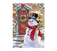 ZUHK 5D Christmas Diamond Painting Kits,Adults DIY Diamond Art Cross Stitch Paint by Numbers,fit for Christmas Home Wall Decor 30x40cm (Snowman H)