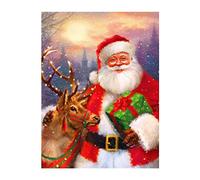 ZUHK 5D Christmas Diamond Painting Kits,Adults DIY Diamond Art Cross Stitch Paint by Numbers,fit for Christmas Home Wall Decor 30x40cm (Snowman I)