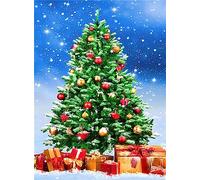 ZUHK 5D Christmas Diamond Painting Kits,Adults DIY Diamond Art Cross Stitch Paint by Numbers,fit for Christmas Home Wall Decor 30x40cm (C)
