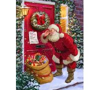 ZUHK 5D Christmas Diamond Painting Kits,Adults DIY Diamond Art Cross Stitch Paint by Numbers,fit for Christmas Home Wall Decor 30x40cm (K)