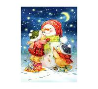 ZUHK 5D Christmas Diamond Painting Kits,Adults DIY Diamond Art Cross Stitch Paint by Numbers,fit for Christmas Home Wall Decor 30x40cm (Snowman E)