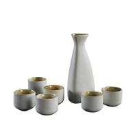 ZUIAI Home Kitchen Office Flagon Liquor Cup Japanese Flasks Vintage Ceramic Sake Pot Cups Set