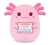 Zuicxlsy Axolotl Plush,Emotional Support Plush,Cute Emotional Support Axolotl Stuffed Animal,Soft Pink Axolotl Plushie Positive Doll Toys Gifts for Family Friends Kids,Room Home Decor