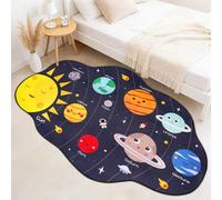 Zuicxlsy Space Area Rugs for Bedroom,Washable Solar System Rug Cute Carpet Kids Funny Cartoon Bedroom Rug, Room Decor Galaxy Rugs for Living Room,Kitchen,Playroom,Home(59 * 35.4 inch)
