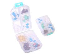 Zuihug 1Pack Travel Pill Organizer - 10 Compartments Pill Case, Compact and Portable Pill Box, Perfect for On-The-Go Storage, Pill Holder for Purse (1Pack White)