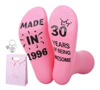 Zuimei 16th 18th 30th 40th 50th 60th 70th Birthday Gifts for Women | Womens Socks Keyring Birthday Gifts for Auntie Mum Daughter Besties Sisters