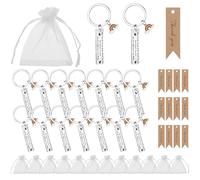 Zuimei 36 Pcs Thank You Keychain Gifts,Thank You Rainbow Keyring Inspirational Keychain Appreciation Gifts Leaving Gifts with Thank You Card Organza Bags for Colleague Employee Teacher Nurse