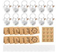 Zuimei 36 Pcs Thank You Rainbow Keyrings Multipack Appreciation Gifts