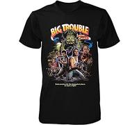 ZUINBU John Carpenter's Big Trouble in Little China T Shirt Funny Vintage Gift for Men Black Slim fit t Shirts for Men Size L