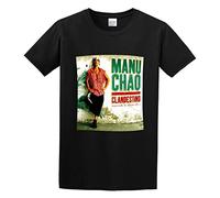 ZUINBU Manu Chao Clandestino Mens 100% Cotton Tshirt Size M Black