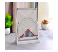 Zuiquity Galton Board Learning Tool, Interactive Probability Teaching Aid, Acrylic Normal Distribution Model, Friendly Desktop Decor Stress-Relief(Size:red)
