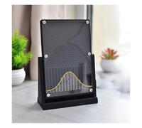 Zuiquity Galton Board Learning Tool, Interactive Probability Teaching Aid, Acrylic Normal Distribution Model, Friendly Desktop Decor Stress-Relief(Size:black)