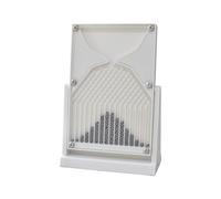 Zuiquity Galton Board Probability Demonstrator Model, Desktop Ornament, Effective Statistical Law Demonstration, with 17500 Metal Beads(Size:White)