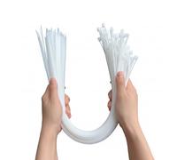 zuizhan Heavy Duty Cable Ties 100 Pack - 400mm x 9mm Extra Long Large Zip Ties, 80kg Tensile Strength, UV Resistant for Outdoor & Industrial Use