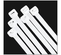 zuizhan Large Cable Ties Heavy Duty, 300mm x 7.6mm, 100 Pack White Cable Ties, 70kg/154lbs Tensile Strength, UV Resistant Extra Long Zip Ties & Tie Wraps for Outdoor, HVAC, Home and DIY Projects