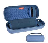 ZUJFPL EVA Hard Case for JBL Flip7/6/5 Waterproof Portable Bluetooth Speaker, Fit for JBL Flip 4 Premium Travel Protective Carrying Storage Bag.Fits USB Cable and Charge(Blue Case+Inside Blue)