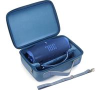 ZUJFPL Hard Case for JBL Charge 6 Bluetooth Speaker - Waterproof Travel Case with Adjustable Shoulder Strap, Durable Protection for On-the-Go Use（Blue）