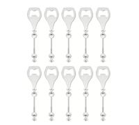 ZUJIABAO 10PCS Beer Bottle Opener Beer Caps Camping Tool Stainless Steel Texture For Various Type Of Cold Beverages Creative Bottle
