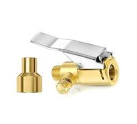 ZUJIABAO 1pc / 2pcs Brass Locking Air Chuck Quick Adapters for Tire Valves for Auto Truck Valves Adapter