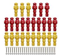 ZUJIABAO 26Pcs Foosball Men Replacement Soccer Table Player Games Player Figure Components Football Table Accessories Enduring Games Player Figure
