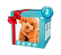ZUJIABAO Ai Robot Dog My Realistic Puppies That Act Like A Real Walking Barking Tail Wagging Interactive Plush Dogs Plush Toy Puppies Electronic Interactive