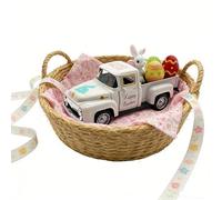 ZUJIABAO Diecast Easter Car Models Holiday Ornaments Diecast Car Models Spring Decoration
