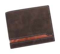 ZUJIABAO Elegant Men's Short Wallet with Texture and Multiple Card Slots for Easy Organization and Portability Retro Color Wallet