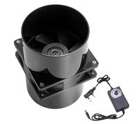 ZUJIABAO Inline Duct Exhaust Fan 12V 12cm 200CFM 6000RPM Blower For Kitchen Bathroom Hydroponics And Electronic Equipment Cooling Double Duct Fan With Speed Controllers