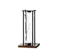 ZUJIABAO Large Iron Hourglass Timer Effective 30/60Minute Sand In Wood Base For Meditations And Concentration Sand
