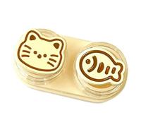 ZUJIABAO Lenses Case and Removal Tool Compact Size Rubber Eye Inserter Easy Carry Applies Contacts Safely Organizers