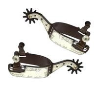 ZUJIABAO Low Carbon Steel Horse Boot Spur Decoration Western Boy Horses Competition Equipments For Men And Women Enduring Western Cowboy Horse For Riding