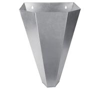 ZUJIABAO Metal Poultry Handling Cone with Stable Flat Back for Secure Installation Reduces Bird Stress for Defeathering Work Chicken Restraint Cone
