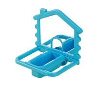 ZUJIABAO Multifunctional Bird Perches Mirrored and Food Dish Stand for Bird Cages Safe Promoting Activity and Curiosity Garden Ornaments