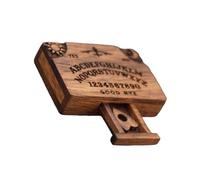ZUJIABAO Multifunctional Miniature Wooden Spirit Board Combining Decorative Artistrys And Planchette Emotional Love Drawer Decors Small Decorative Wooden Trinket