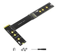 ZUJIABAO PCIE4.0 NVME Solid Disk Adapter Cable 41CM Total Length Supports All Form Factors 2230 To 2280 Disks No External Power Solid Disk Extension Cable