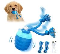 ZUJIABAO Smarted Interactively Dog Chasing Ball with Motion Three Speed Setting and Sounds Playbacks for Various Floor Upgraded Dog Toy Electric Dog Toy