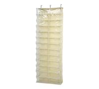 ZUJIABAO Space Saving 26 Pocket Door Hanging Planner Clear Pouches for Organizing Sweatshirts Clothes Footwear Wall Mount Transportable Space Defender