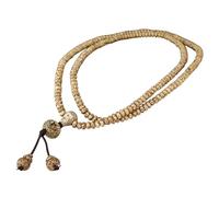 ZUJIABAO Sustainable Wooden Bead Multi Loop Wrist Wrap for Yoga Enthusiasts Sturdy Natural Materials Spiritual Gift Multi Natural Wood