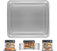 ZuKaYeHome Air Fryer Replacement Parts for Emeril Lagasse 26 QT Extra Large Air Fryer, 12.2''×11.2'' Stainless Steel Air Fryer Tray Grill Pan Accessories Grill Plate Crisper Plate Rack