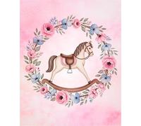 ZUKIY Whimsical Blush Nursery Set - Vintage Baby Girl Wall Art Prints for Nursery or Bedroom - Pastel Farmhouse Decor Poster Pack - Unframed 8x10 Inch Floral and Animal Art Set