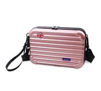 ZUKKA Bicycle 8 Inch Frame Bag Hard Case Plastic ABS Suitable for Brompton Large Waterproof Storage Crossbody Pink
