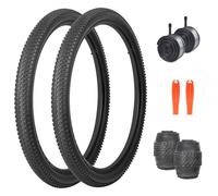 ZUKKA Pack of 2 30TPI Bicycle Tyres 27.5 x 2.125 Inch 57-584 Foldable Tyres Bicycle Coat and 2-Pack 27.5 Inch Inner Tube 27.5 x 1.75/2.125 for Mountain Bike City Bikes Road Bikes MTB Hybrid Bicycle