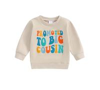 Zukmuk Newborn Baby Girl Boy Cousin Crew Outfit Toddler Baby Boy Girl In My Cousin Era Sibling Matching Outfits Cousin Embroidery Toddler Kids Romper Jumpsuit (Khaki, 18-24 Months)
