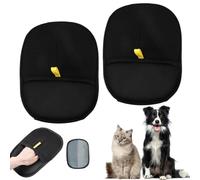 ZukQvrivelig 2 PCS Pet Hair Removal Glove - Electrostatic Adsorption,Cat/Dog Hair Remover Glove, Washable & Reusable, Effortlessly Remove Pet Hair from Clothes, Sofas, Pets for Cat/Dog Owners (B)