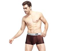 Zuku Life Ice Silk Mesh Boxer da Uomo(Coffee L)