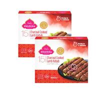 Zulekha's 15 Charcoal Cooked Lamb Kebab 900g Authentic Grilled Taste Ready to Cook Pack of 2