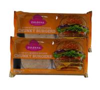 Zulekha's 6 Chicken Quarter Pounder Chunky Burgers 678g Tender and Luscious Minced Chicken Patty Seasoned With Spices Juicy and Flavourful Pack of 2