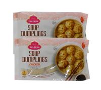 Zulekha's Soup Dumplings Chicken 210g Juicy Filling Made with Chicken in a Tender Wrapper Fully Cooked, Ready in Minutes Pack of 2